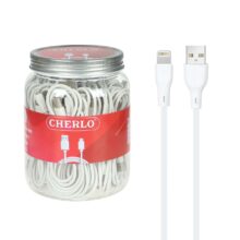 کابل شارژ 1.1 متری فست آیفون CHERLO – سفید (بسته 40 عددی) – SMO