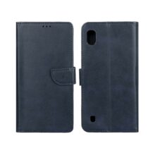 کیف چرمی موبایل مگنتی Samsung Galaxy A10 / M10 – سرمه ای