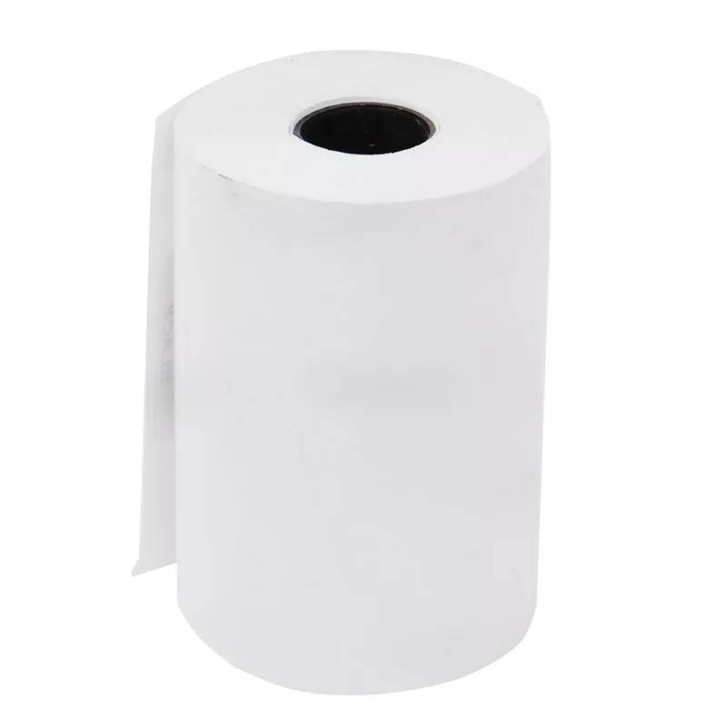 کاغذ رول حرارتی فیش پرینتر چاپ مشکی 8 سانتی متری بسته 84 عددی