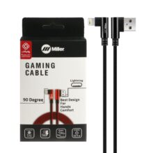 کابل شارژ 3 متری فست آیفون Miller مدل CA-1156 – مشکی (گارانتی پارتیان پایا)