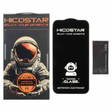 محافظ صفحه نمایش شیشه ای Apple iPhone 14 pro Max - Full Cover Anti Static Hicostar (پک دار)
