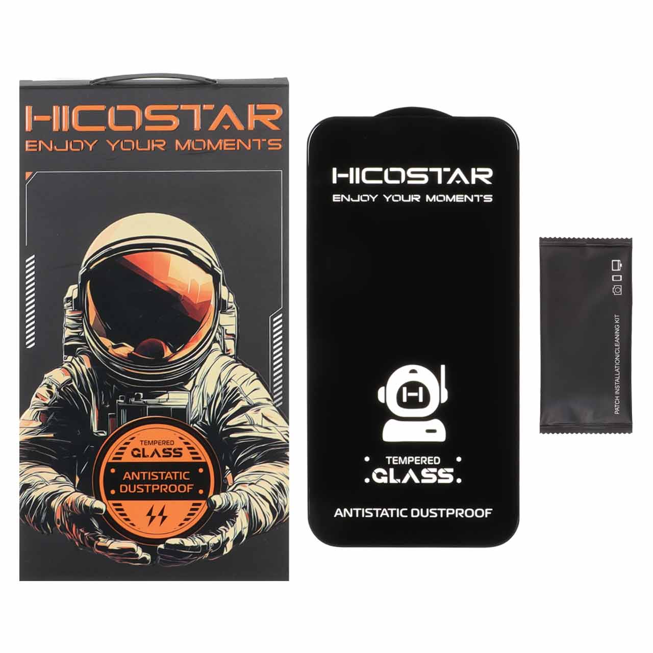 محافظ صفحه نمایش شیشه ای Apple iPhone 14 pro Max – Full Cover Anti Static Hicostar (پک دار)