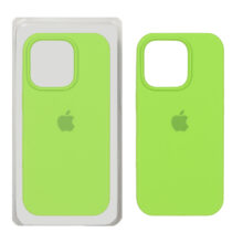 قاب سیلیکونی پاک کنی اورجینال Apple iPhone 16 Pro – سبز چمنی (پک اصلی)