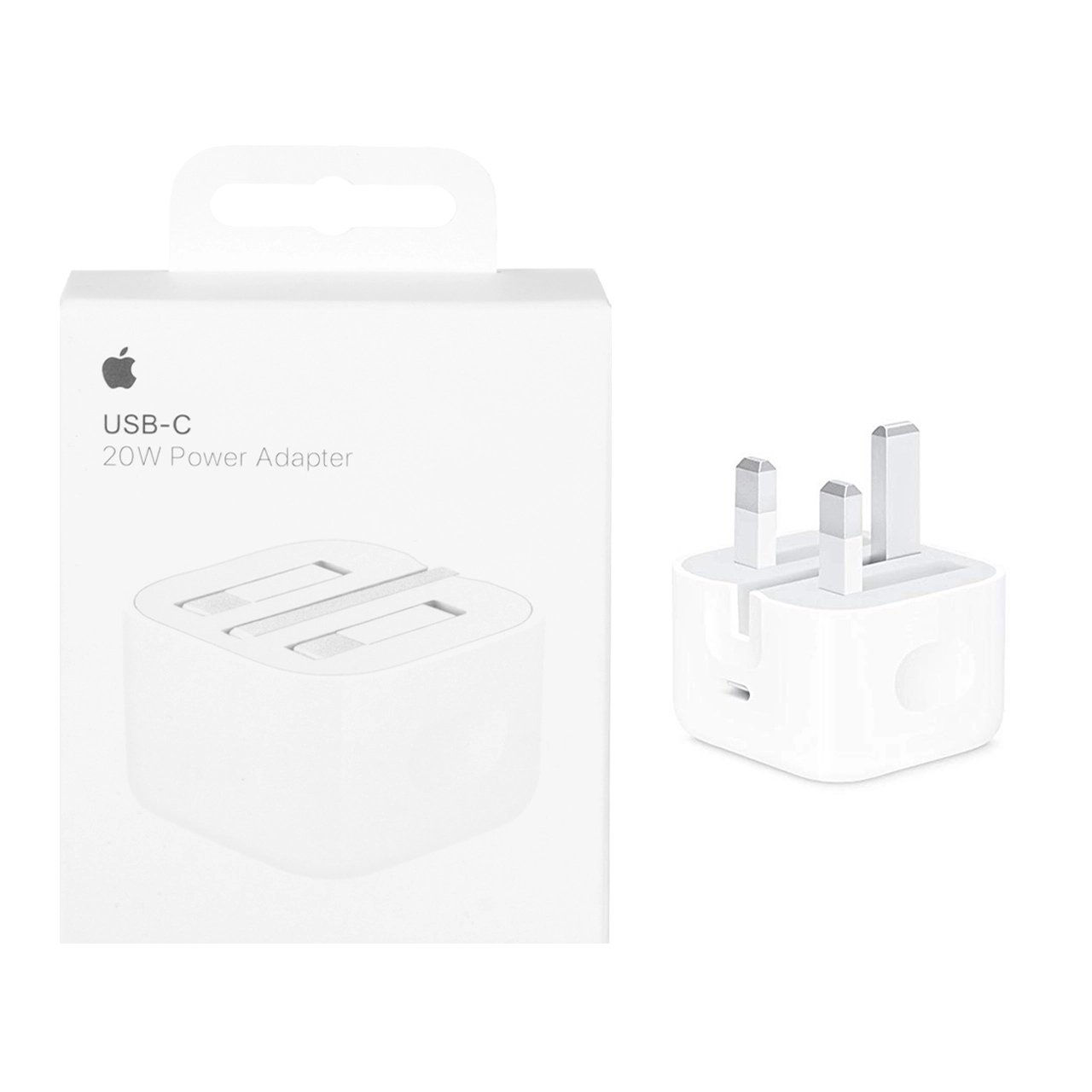 شارژر دیواری سه پین Apple مدل MHJF3B/A A2344 20W – سفید – NZR