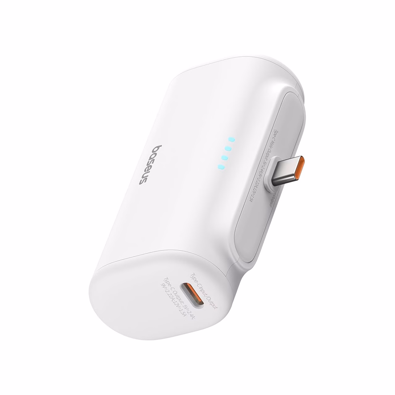 پاوربانک فست شارژ Baseus 5000mAh مدل PPWC05T 20W - سفید (گارانتی آونگ)