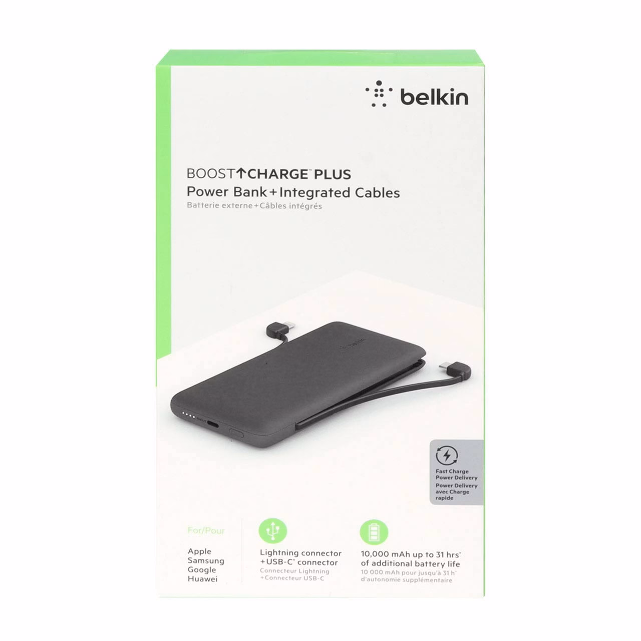 پاوربانک Belkin 18W 10000mAh مدل BPB006bt - مشکی (گارانتی 18 ماهه پوزیترون)
