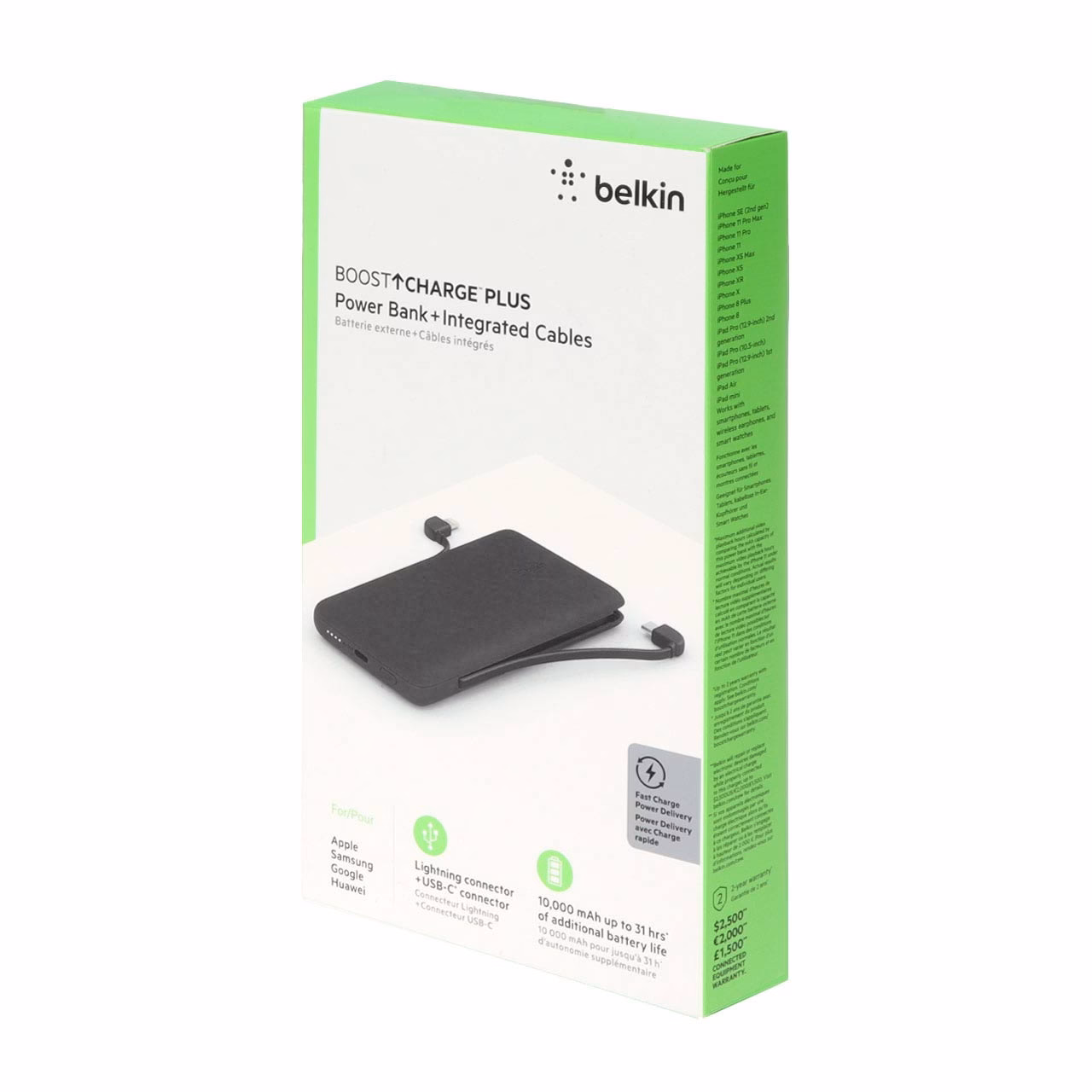 پاوربانک Belkin 18W 10000mAh مدل BPB006bt - مشکی (گارانتی 18 ماهه پوزیترون)