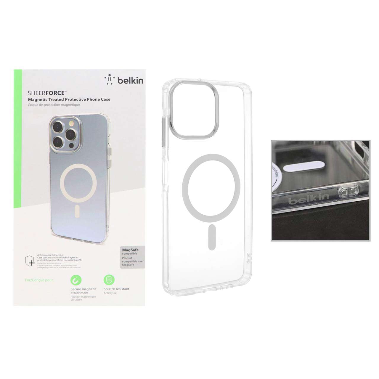 قاب اورجینال belkin شفاف MagSafe مدل Samsung Galaxy A06 / A07 (پک دار)