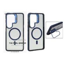 قاب اورجینال Bracket Unique Case مات Magsafe لنز آلومینیومی استندشو Samsung Galaxy S26 Ultra – سرمه ای (پک دار)