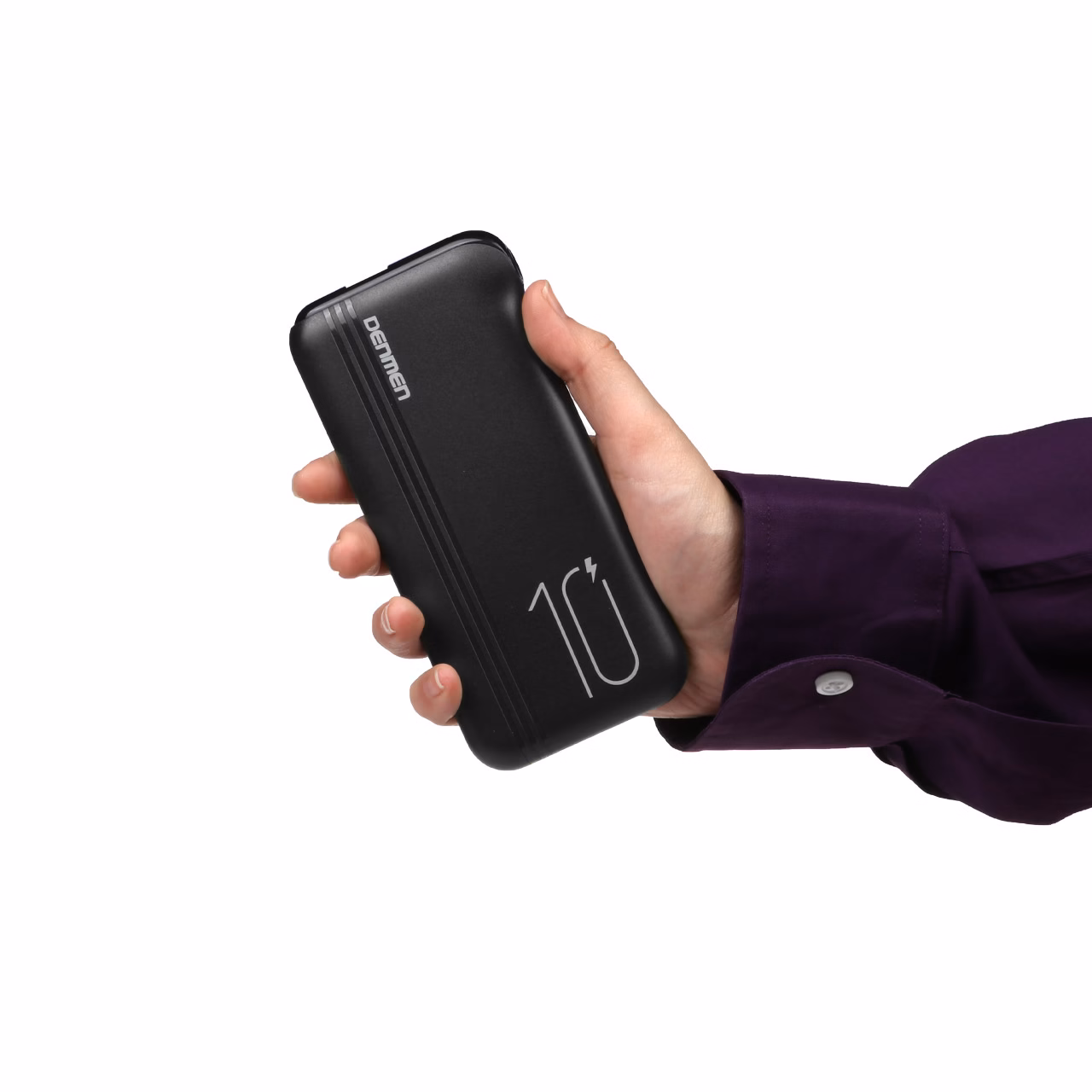 پاوربانک Denmen 10W 10000mAh مدل DP11 - مشکی (گارانتی یکساله ایویز)