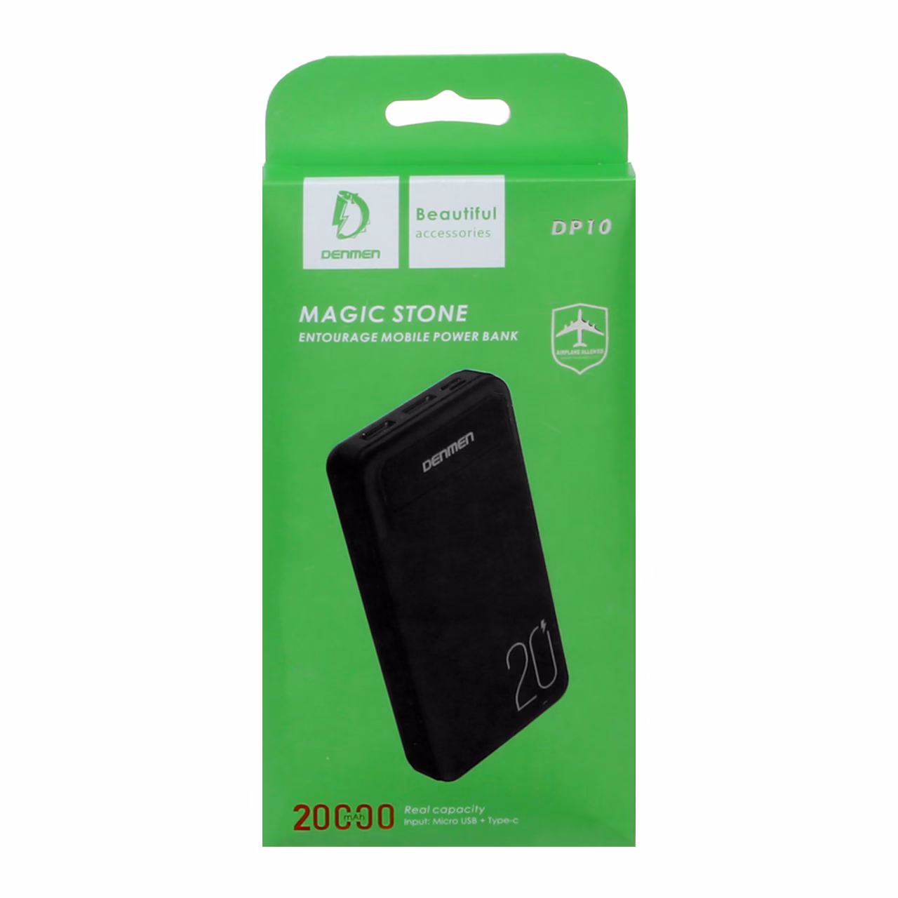 پاوربانک Denmen 10W 20000mAh مدل DP10 - سفید (گارانتی یکساله ایویز)