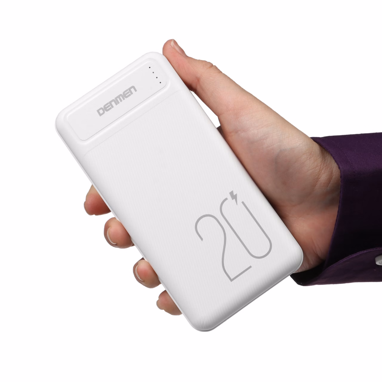 پاوربانک Denmen 10W 20000mAh مدل DP10 - سفید (گارانتی یکساله ایویز)