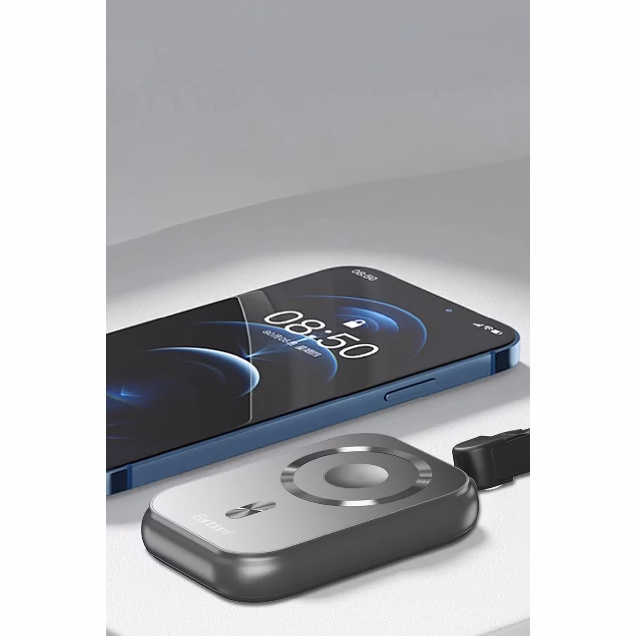 پاوربانک وایرلس فست شارژ Earldom 10000mAh مدل ET-PD61 20W - مشکی (یکساله HD سرویس)