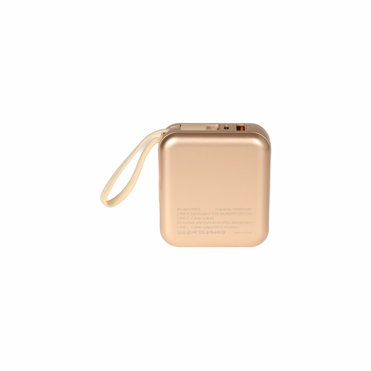 پاوربانک فست شارژ FirstYou 10000mAh مدل OM03 22.5W - طلایی - MMS (گارانتی شش ماهه YA)