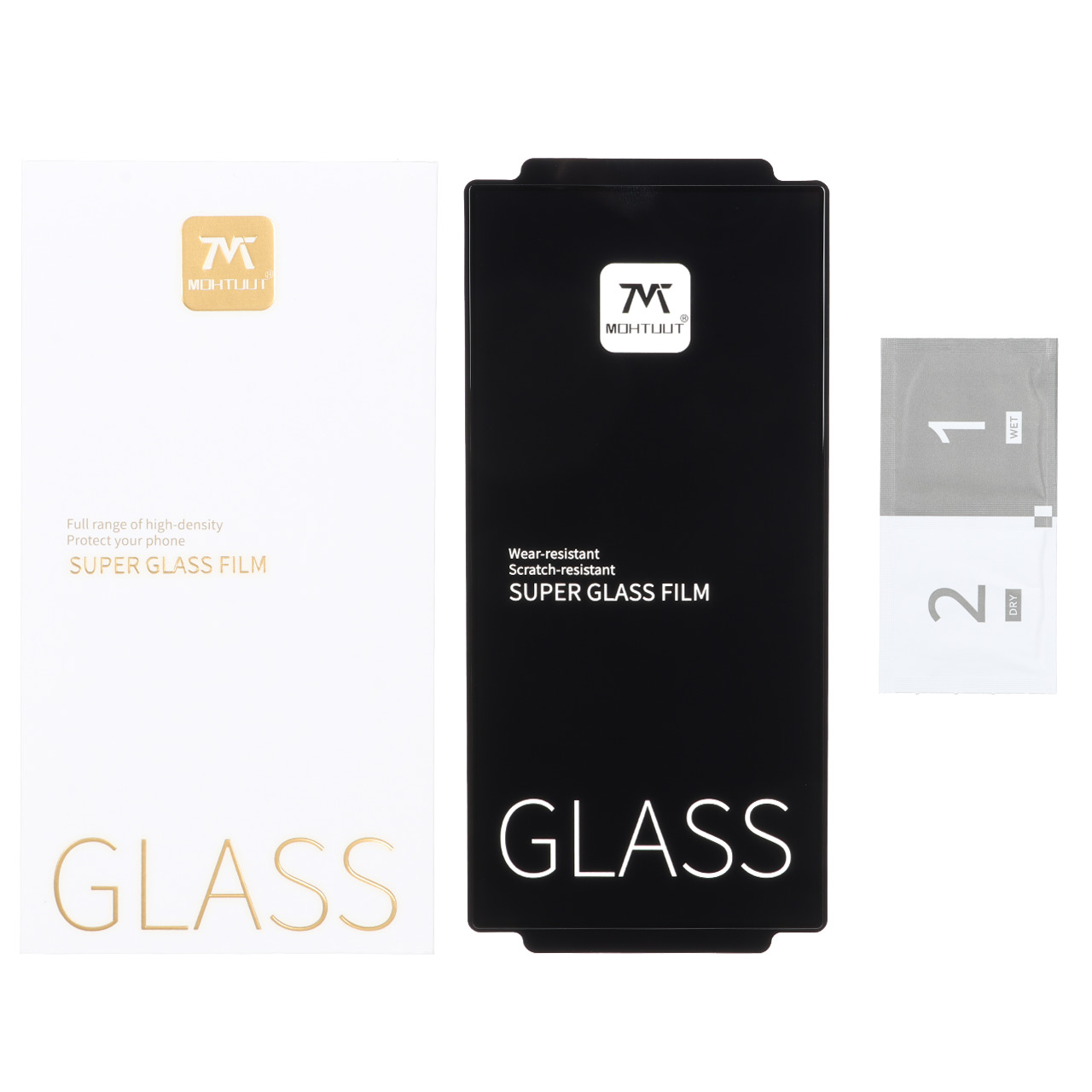 محافظ صفحه نمایش شیشه ای Full Cover Anti Static Mohtuut مدل Samsung Galaxy S25 Ultra (پک دار)