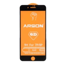 محافظ صفحه نمایش شیشه ای Full Cover Arson 6D مدل Apple iPhone 7 Plus / iPhone 8 Plus – مشکی