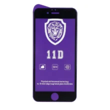 محافظ صفحه نمایش شیشه ای Full Cover Lion 11D مدل Apple iPhone 6 / iPhone 6s – مشکی