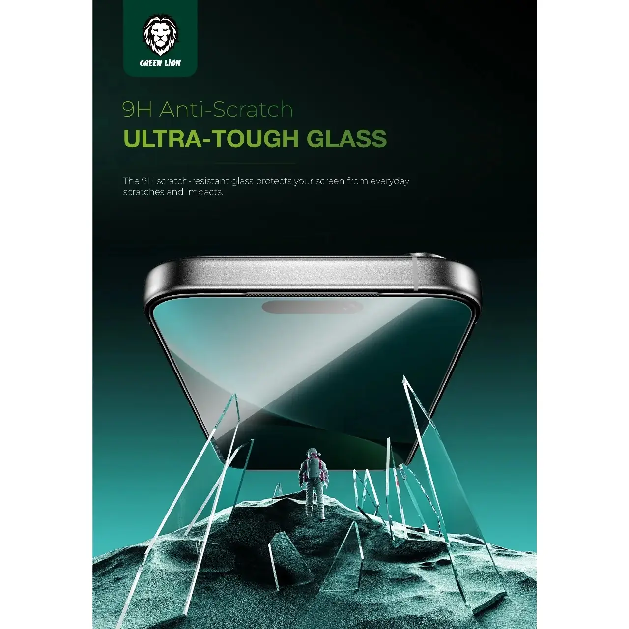 محافظ صفحه نمایش شیشه ای اورجینال Green Lion Picasso 3D Privacy One-Touch Installation مدل Apple iPhone 17 Air (پک دار)