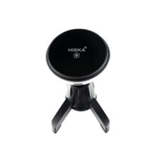 شارژر وایرلس و هولدر گوشی موبایل دریچه کولری Hiska مدل HK-2354W - مشکی