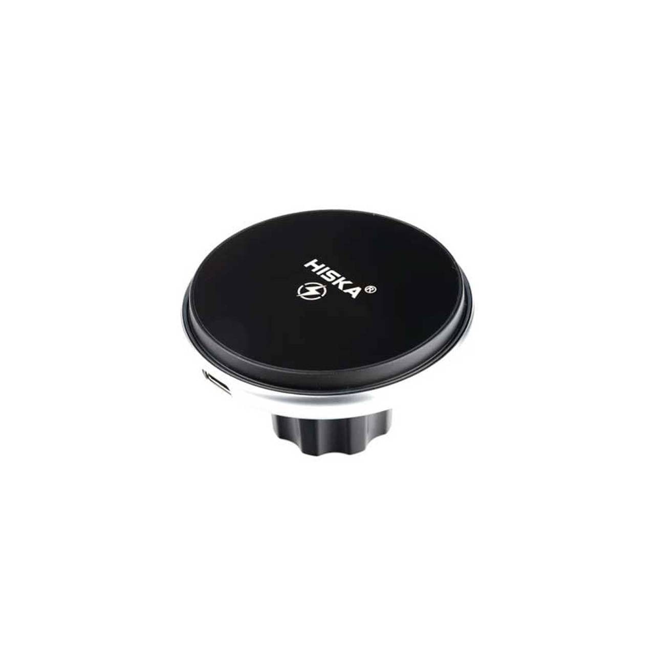 شارژر وایرلس و هولدر گوشی موبایل دریچه کولری Hiska مدل HK-2354W - مشکی