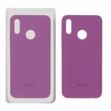 قاب سیلیکونی پاک کنی اورجینال Huawei Y9 2019 – ارغوانی (پک دار)