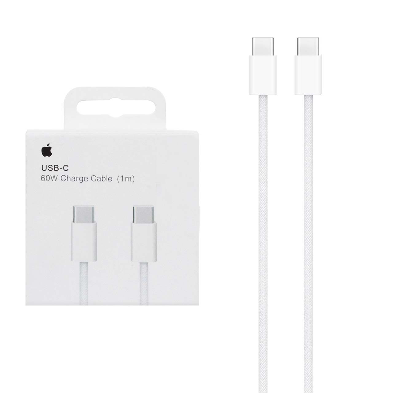 کابل شارژ Iphone 15 60W Type-C To Type-C – سفید – اصل چین – kZN (گارانتی شش ماهه Kezen)