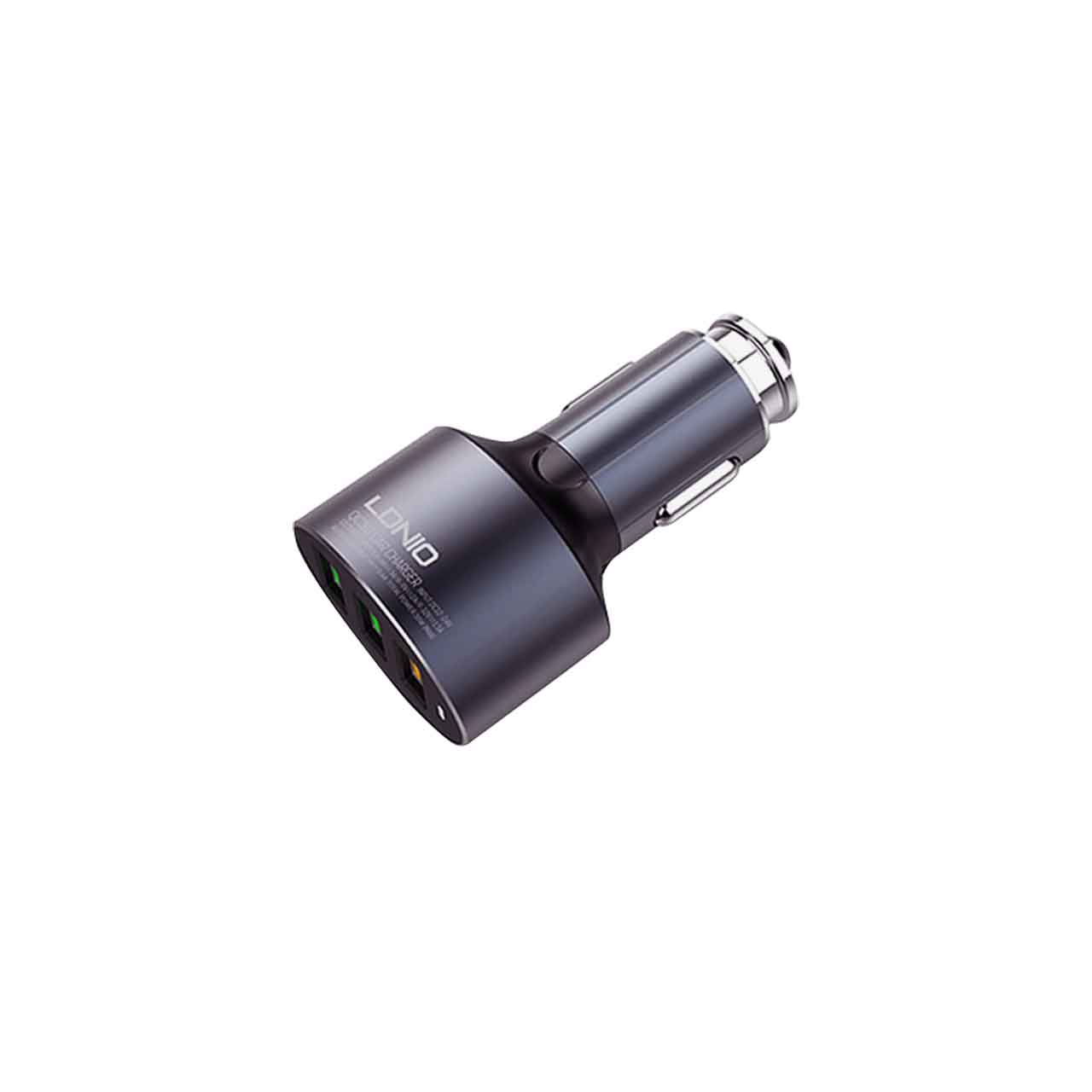 شارژر فندکی فست سه پورت JBQ مدل C703Q 36W همراه با کابل اندروید - خاکستری (گارانتی یکساله رصاصی)