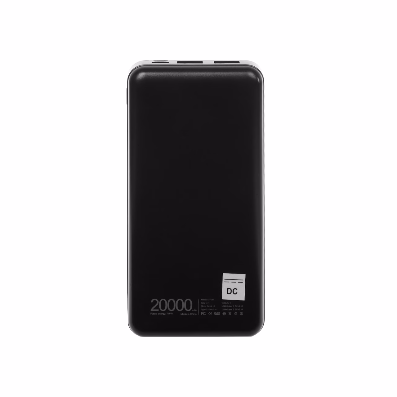 پاوربانک Koluman 10W 20000mAh مدل KP-017 - مشکی (گارانتی یکساله PMC)