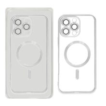 قاب اورجینال الکترواستاتیک Magsafe لنز گلس دار Apple iPhone 16 Pro Max – نقره ای (پک دار)