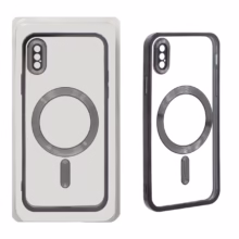 قاب اورجینال الکترواستاتیک Magsafe لنز گلس دار Apple iPhone X / iPhone XS – مشکی (پک دار)