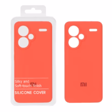 قاب سیلیکونی پاک کنی اورجینال Master Quality مدل Xiaomi Redmi Note 13 Pro Plus 5G – مرجانی (پک دار)
