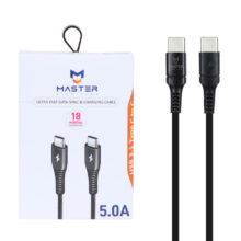 کابل شارژ فست MASTER Type-C to Type-C مدل ETM 002 - مشکی
