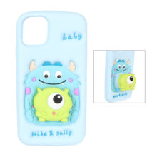 قاب سیلیکونی Mike & Sully استندشو Apple iPhone 11 – آبی