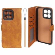 کیف موبایل مگنتی درجه یک داخل خز MNC Plus مدل Honor X6b – عسلی