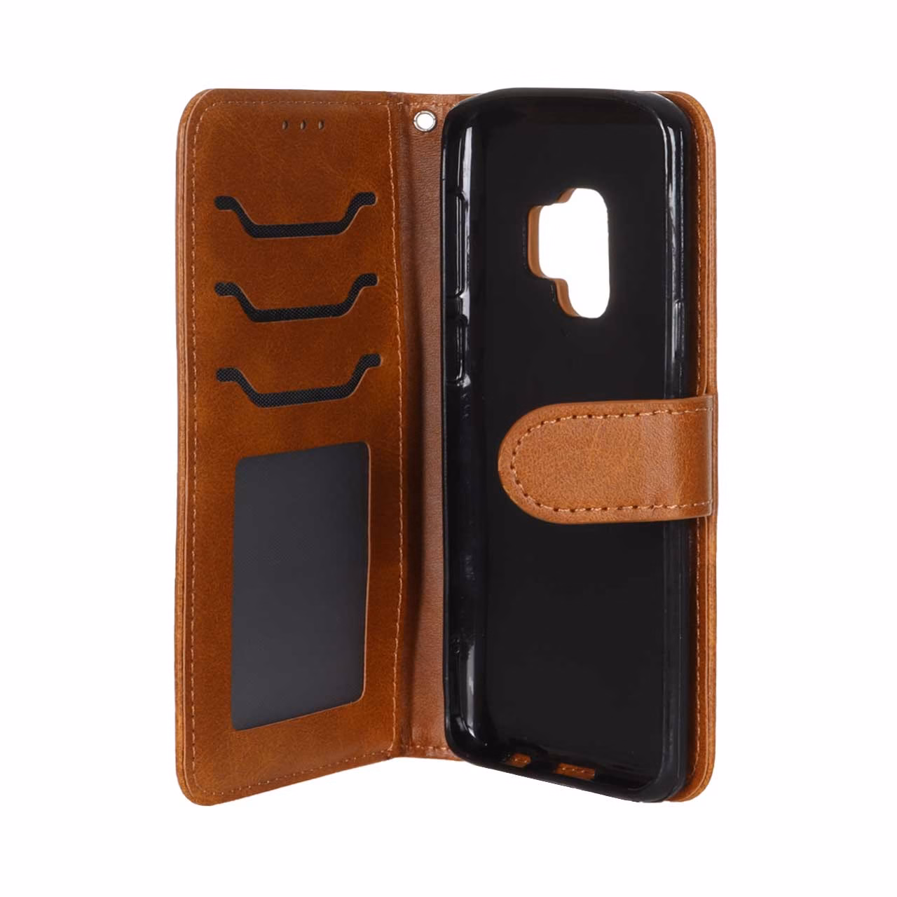 کیف موبایل مگنتی درجه یک MNC مدل Samsung Galaxy S9 - عسلی