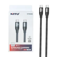 کابل شارژ فست Nitu Type-C To Type-C مدل NC394 60W – مشکی (گارانتی 12 ماهه تعویض نیکان همراه)