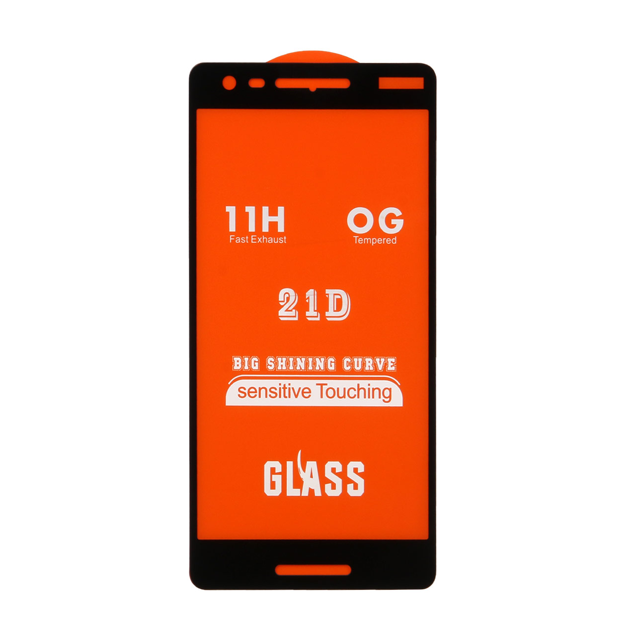 محافظ صفحه نمایش شیشه ای Nokia 2.1 - Full Cover 21D (بدون پک) - مشکی