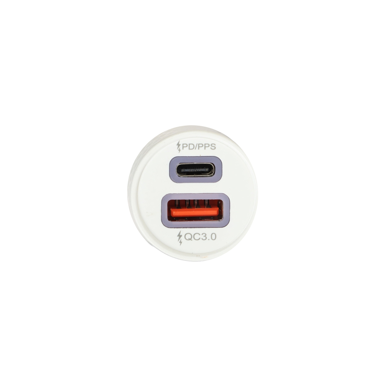 شارژر فندکی PD و فست دو پورت مدل CC-68 45W - سفید DST (گارانتی شش ماهه)