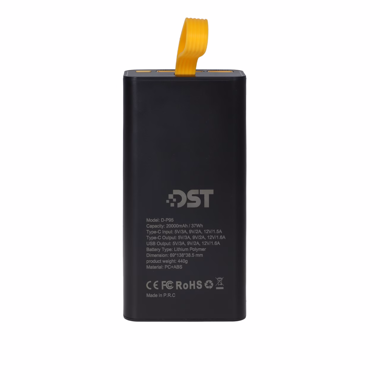 پاوربانک PD و فست شارژ DST 20000mAh مدل D-P95 22.5W - مشکی - DST (گارانتی شش ماهه شرکتی)
