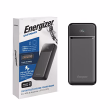 پاوربانک PD و فست شارژ Energizer 20000mAh مدل UE20089PQ 22.5W – مشکی (گارانتی متین)