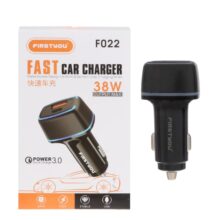 شارژر فندکی فست و PD دو پورت FIRSTYOU مدل F022 38W – مشکی