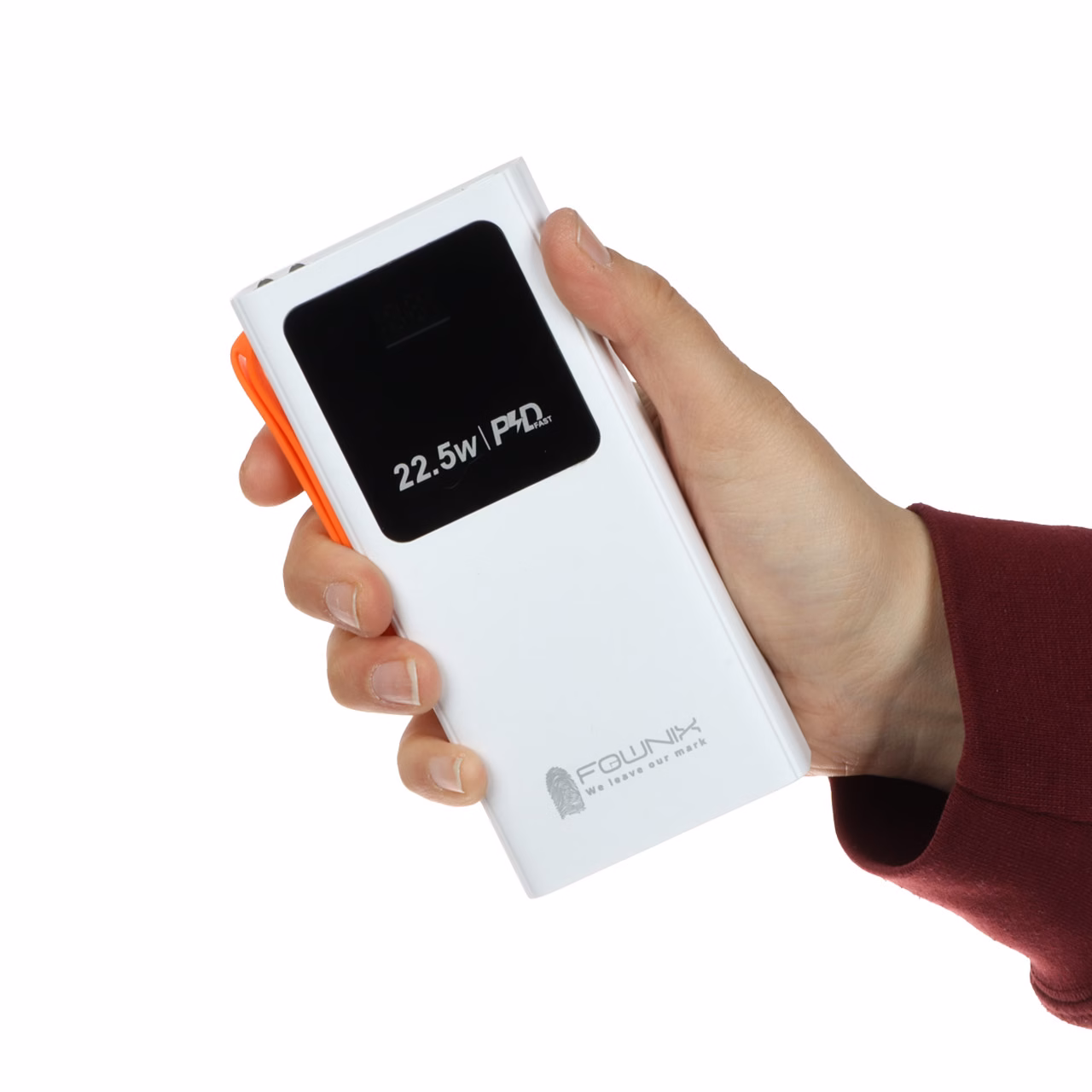 پاوربانک (PD و فست شارژ) Fownix 22.5W 20000mAh مدل G01 - سفید