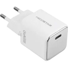 شارژر دیواری PD و فست تک پورت Hicostar مدل CH250 GaN 30W - سفید