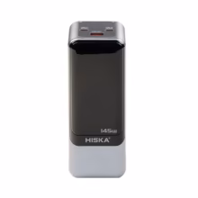 پاوربانک (PD و فست شارژ) Hiska 145W 27000mAh مدل HP-225PD – مشکی