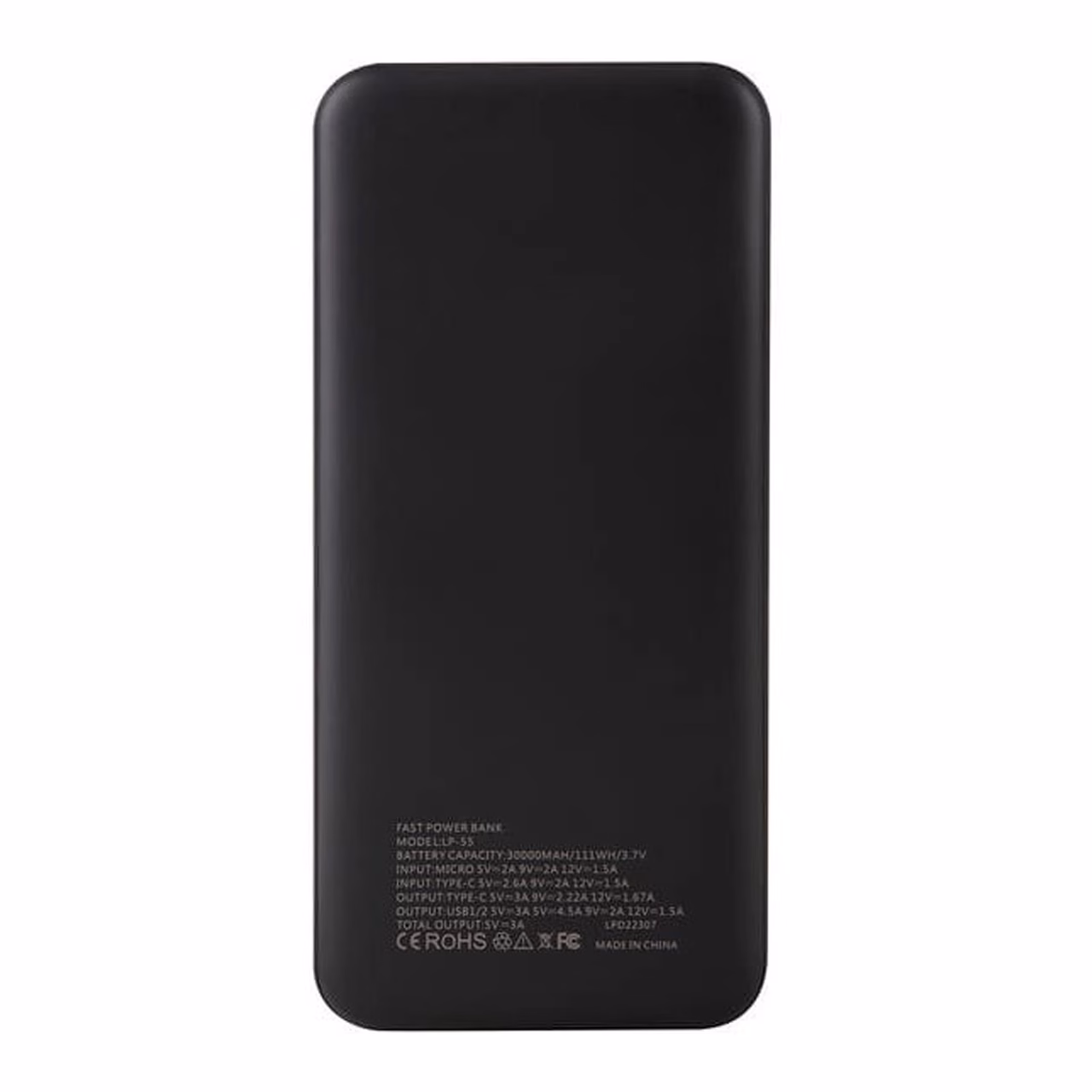 پاوربانک (PD و فست شارژ) Leitu 22.5W 30000mAh مدل LP-55 - مشکی (GT)