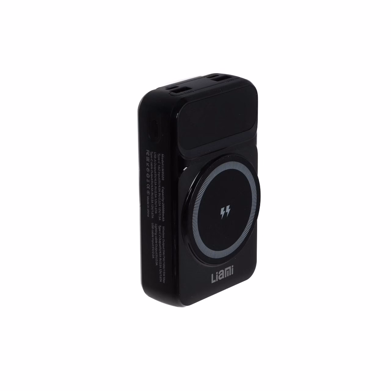 پاوربانک مگ سیف PD و فست شارژ Liami 22.5W 20000mAh مدل LM8020 - مشکی (گارانتی شش ماهه شرکتی)