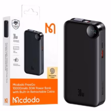 پاوربانک PD و فست شارژ Mcdodo 10000mAh مدل MC-387 30W – مشکی (گارانتی متین)