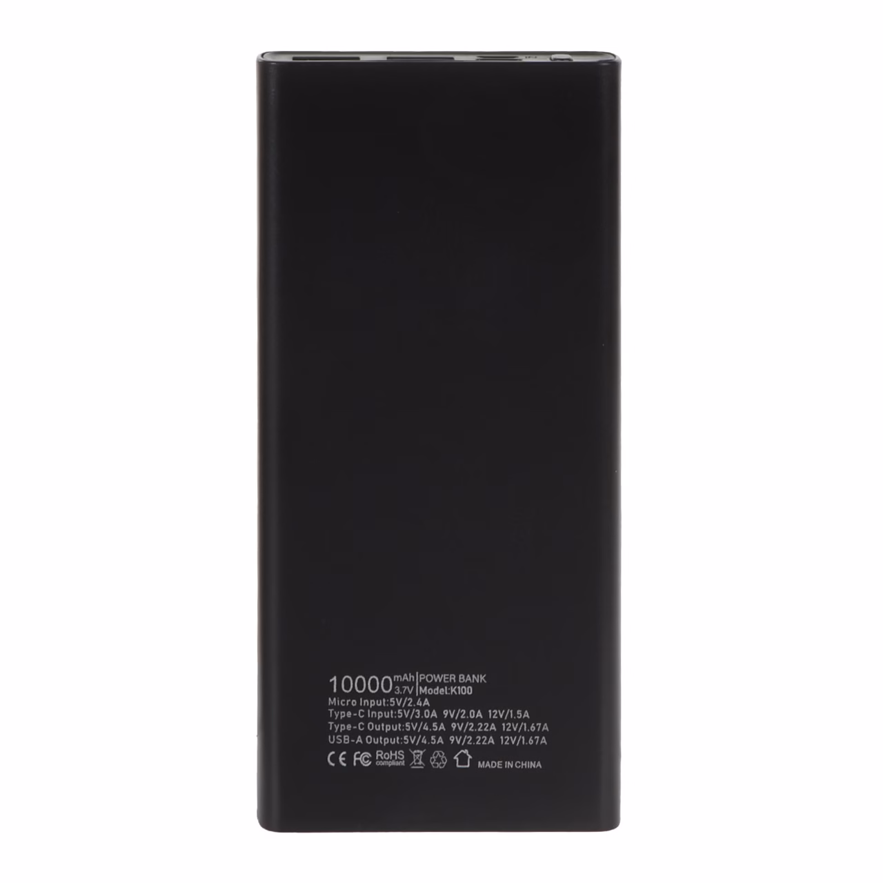 پاوربانک (PD و فست شارژ) Mossco 10000mAh مدل K100 22.5W - مشکی