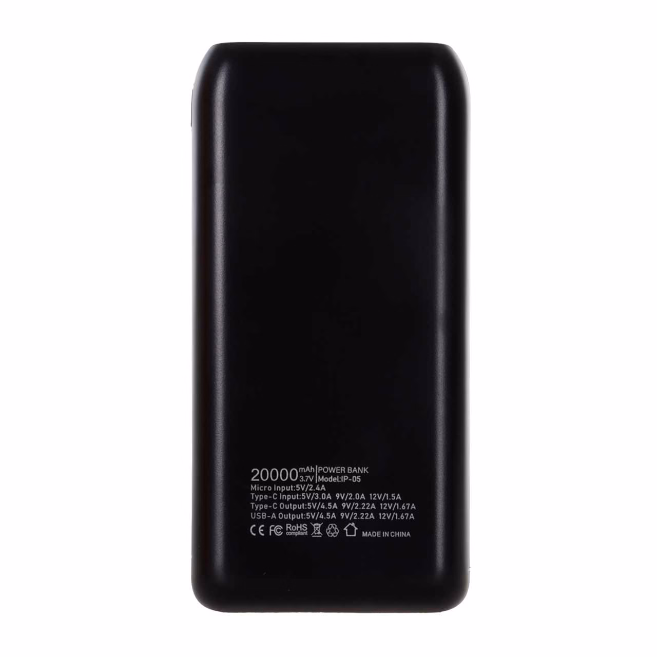 پاوربانک (PD و فست شارژ) Mossco 20000mAh مدل IP-05 22.5W - مشکی (GT)
