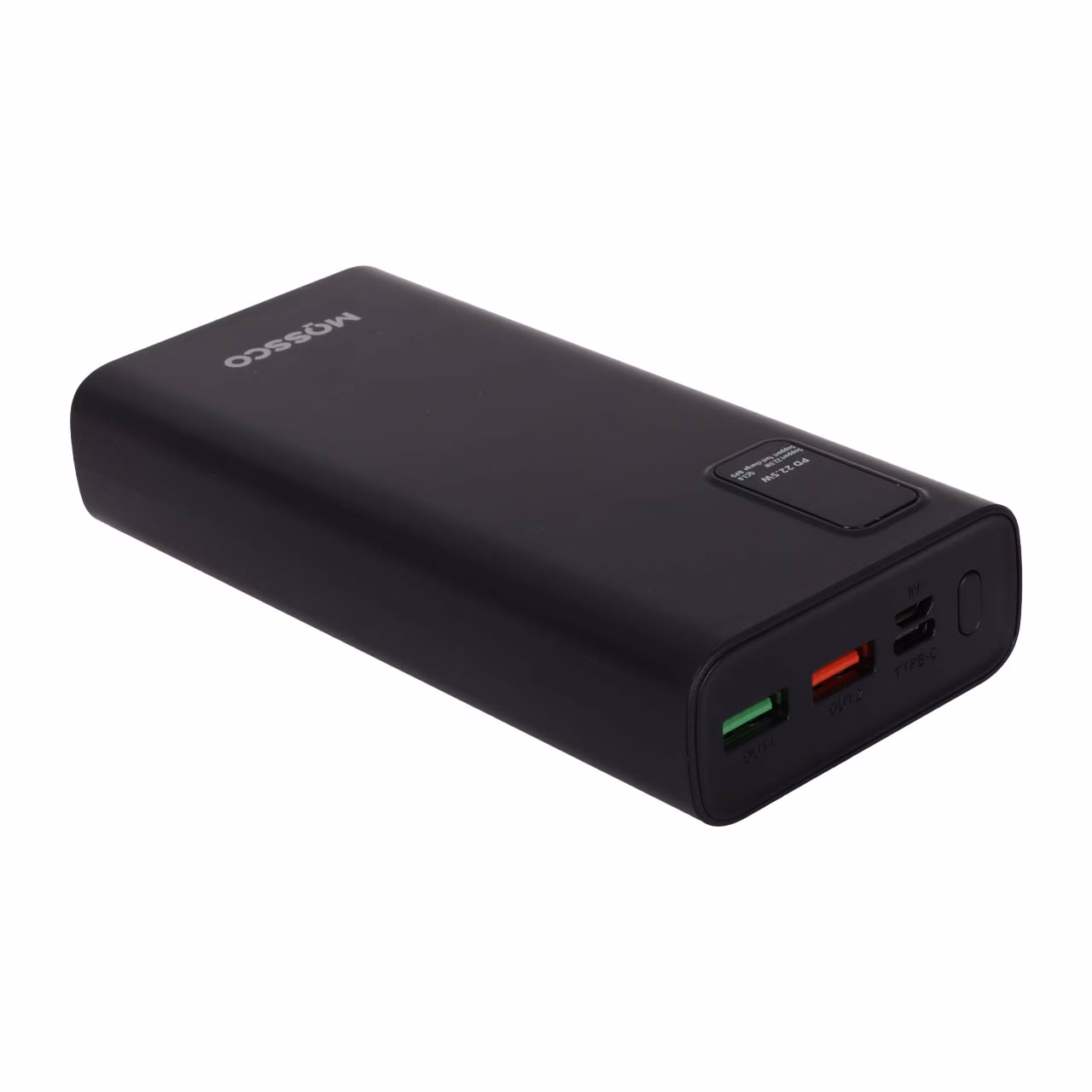 پاوربانک (PD و فست شارژ) Mossco 20000mAh مدل K200 22.5W - مشکی (GT)